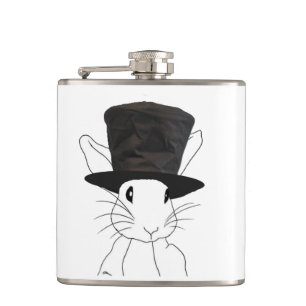 White Rabbit Hip Flask