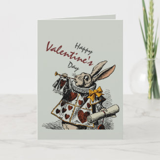 White Rabbit (in Colour) CC0369 Valentine Holiday Card