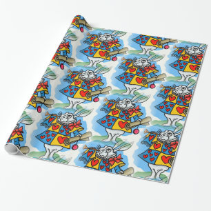 White Rabbit in Wonderland Wrapping Paper