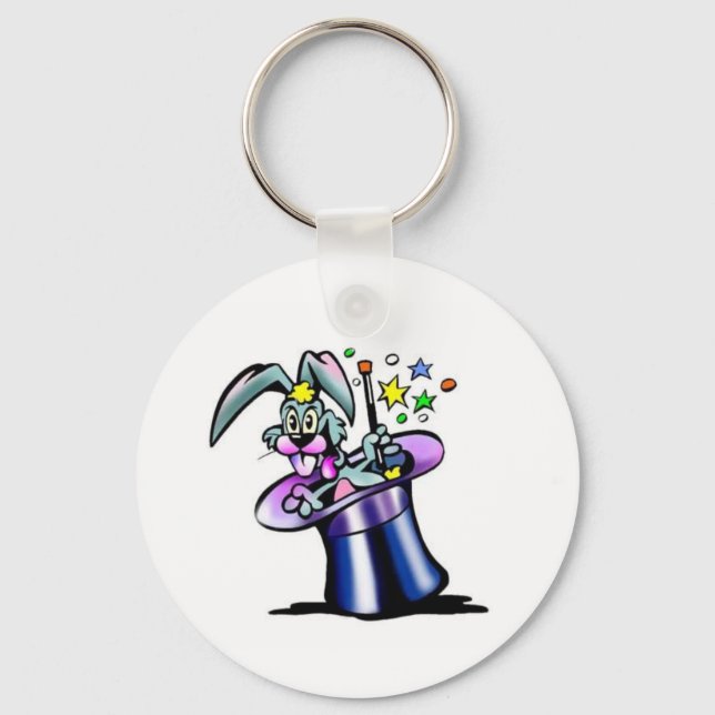 White Rabbit Key Ring (Front)