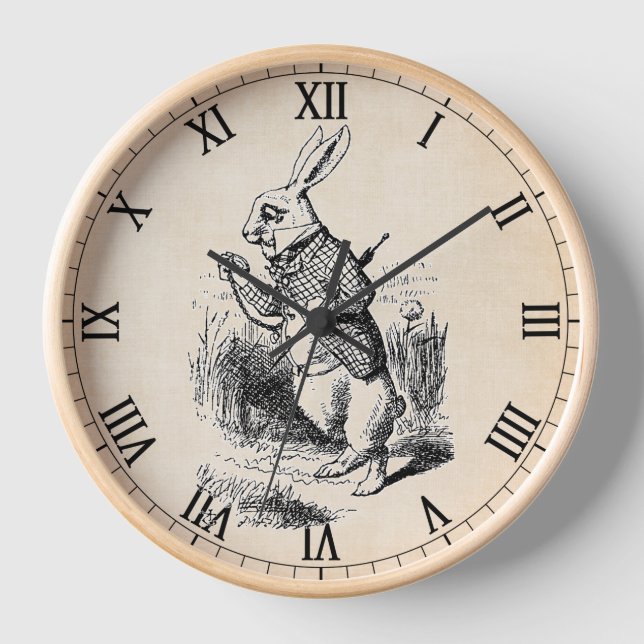 White Rabbit Large Round Clock (Front)