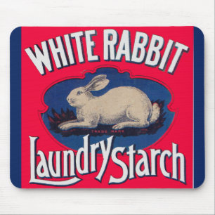 White Rabbit Laundry Starch ad Mouse Mat