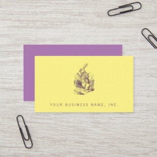 White Rabbit Letterpess Style Business Card