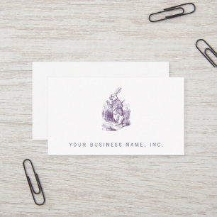 White Rabbit Letterpess Style Business Card