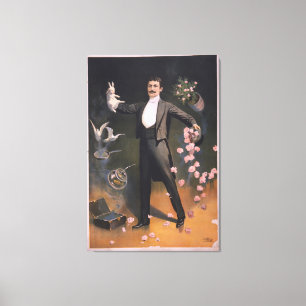 White Rabbit Magician Fine Art 19th Century   Canvas Print