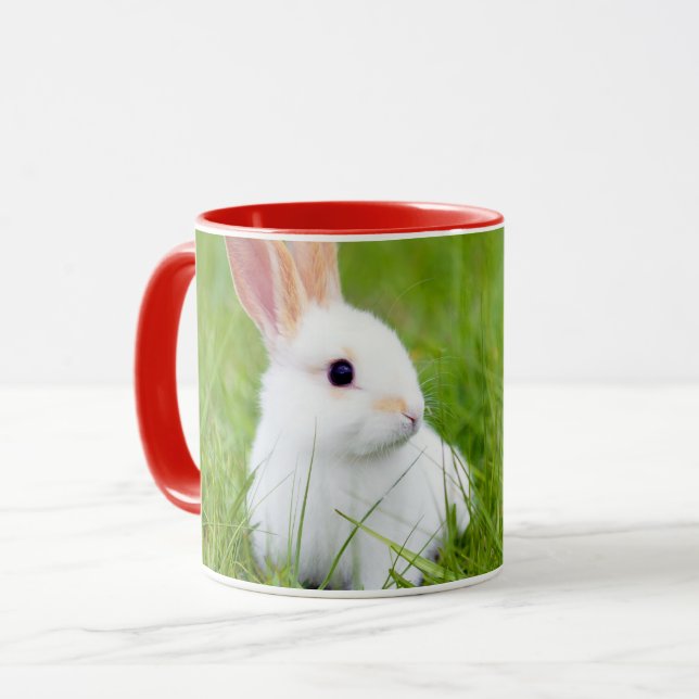 White Rabbit Mug (Front Left)