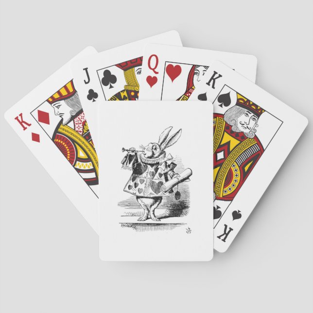 White Rabbit Playing Cards (Back)