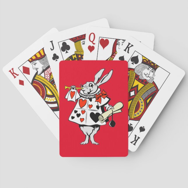 White Rabbit Playing Cards (Back)