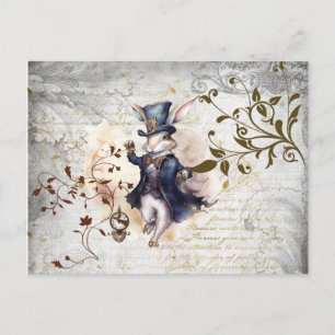 White Rabbit  Postcard