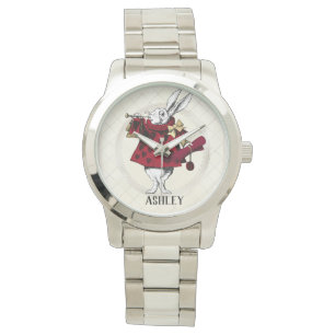 White Rabbit Queens Garb Personalised  Watch