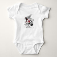 White Rabbit Red Hearts Alice in Wonderland Cute