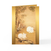 White Rabbits Chinese Painting Rabbit Year 2023