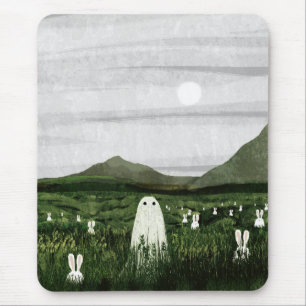 White Rabbits Mouse Mat
