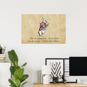 White Rabbitt - Alices Adventures in Wonderland Poster