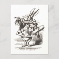 White Rabit from Alice in Wonderland Illustration