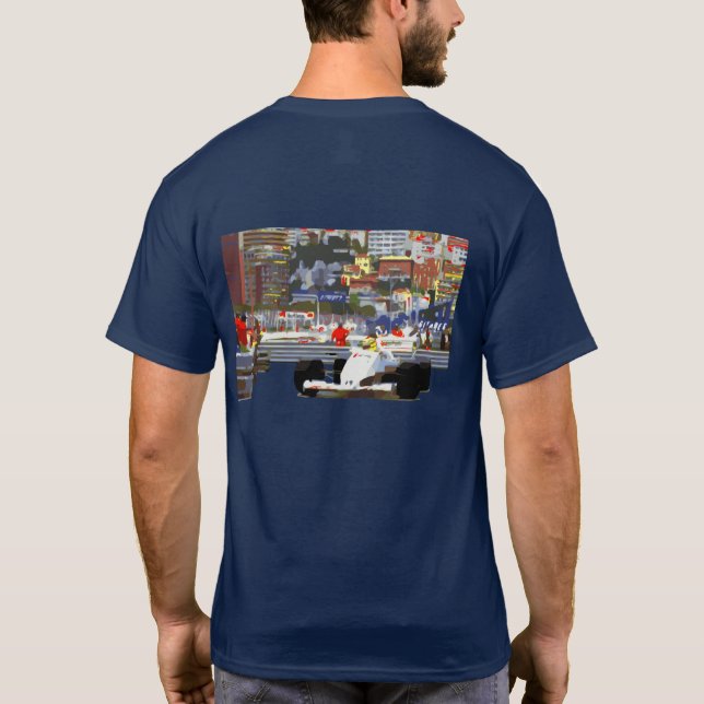WHITE RACE CAR - City Circuit T-Shirt (Back)