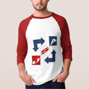 White Raglan T-Shirt DESIGN USA