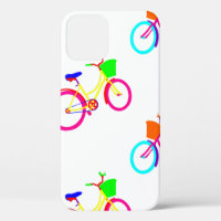 white rainbow bikes colourful bicycles
