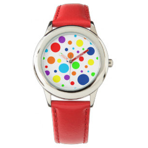 White Rainbow Spots Watch (Child)