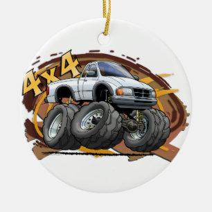 White Ranger Ceramic Tree Decoration