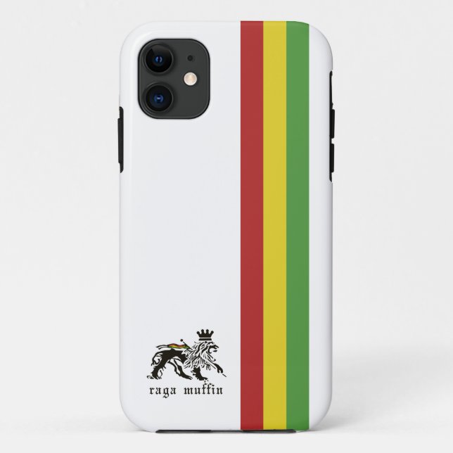 White Rasta Stripe Iphone 5 Case (Back)
