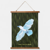 White Raven on Fractal Conifers