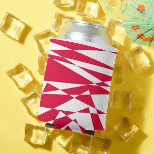 White red abstract illusion can cooler