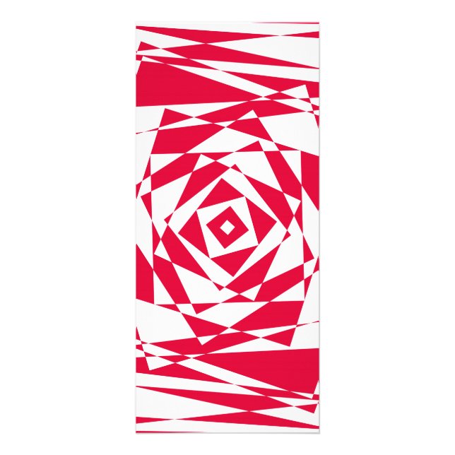 White red abstract illusion  rack card (Front)