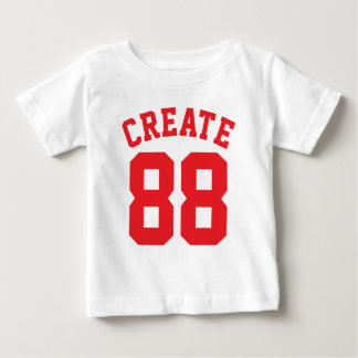 White & Red Baby | Sports Jersey Design T-Shirt