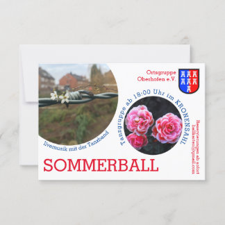 White, red, black invitation