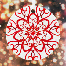 White Red Pretty Decorative Traditional Christmas
