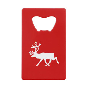 White Reindeer / Caribou Silhouette