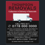 White Removal Van, Removal Company Advertising Flyer<br><div class="desc">White Removal Van,  Removal Company Advertising Flyer by The Business Card Store.</div>