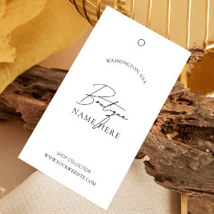 White Retail Tag Minimalist Clothing Price Label