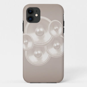 White retro music speakers iPhone 11 case