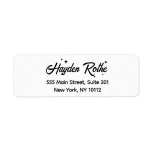 White Retro Script Makeup and Hair Stylist