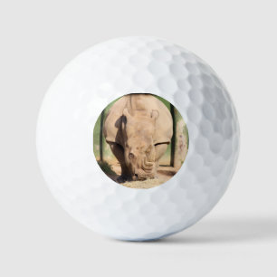 White rhino golf balls