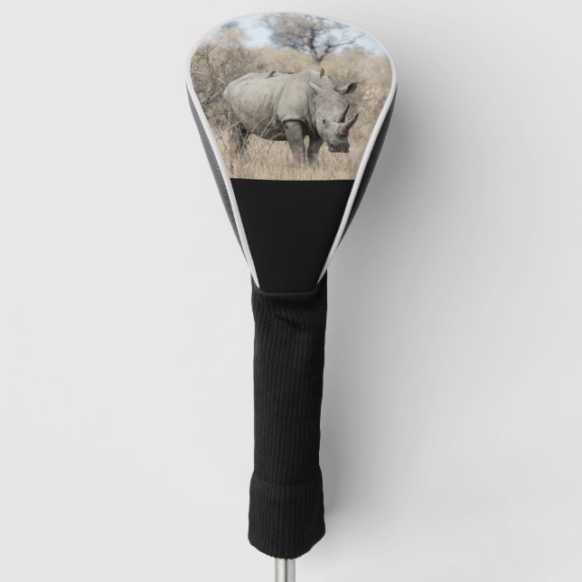 White Rhino Golf Head Cover (Front)