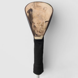 White rhino golf head cover