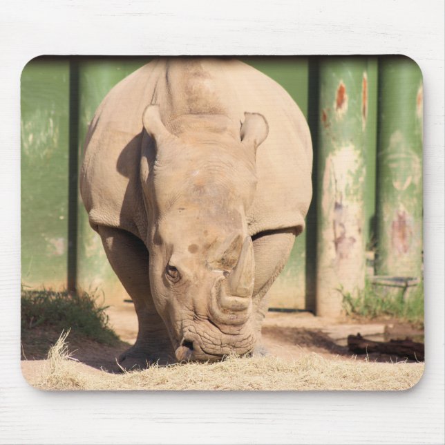 White Rhino Mouse Mat (Front)