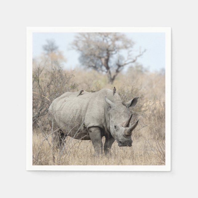 White Rhino Napkin (Front)