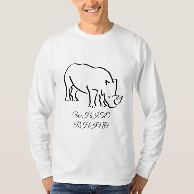 White rhino T-Shirt (Front)