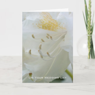 White Rhododendron | Wedding Congratulation Card