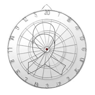 White Ribbon Drawing Dartboard