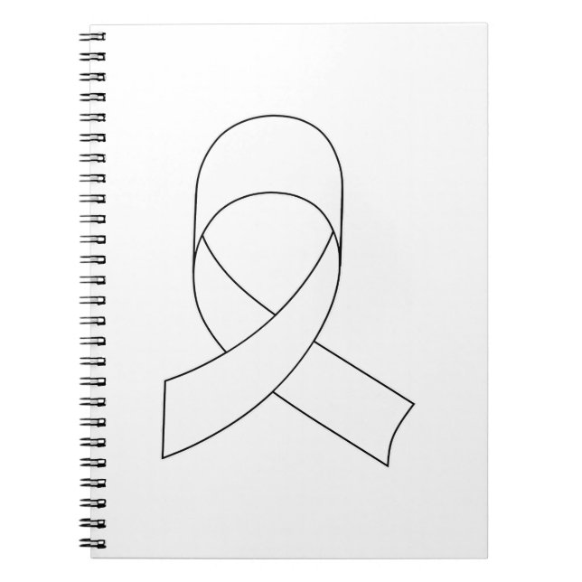 White Ribbon Drawing Notebook (Front)