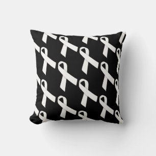 White Ribbons Cushion