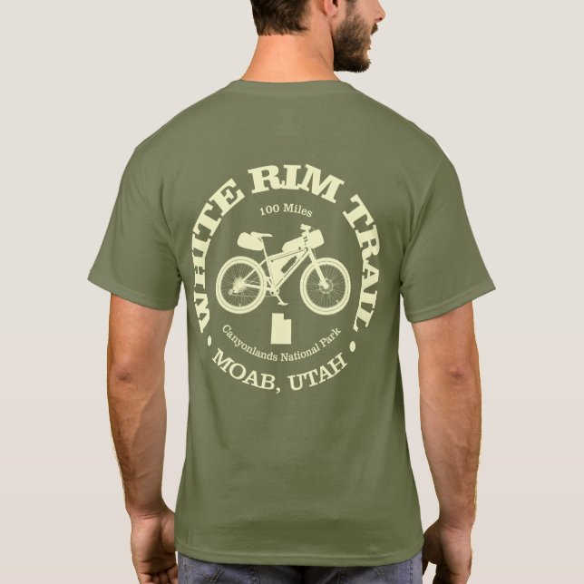 White Rim Trail (cycling) T-Shirt (Back)