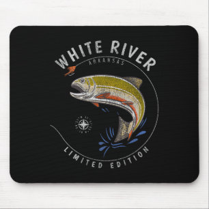 White River Arkansas Trout Fly Fishing Souvenir Wh Mouse Mat