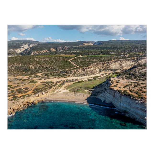 White River beach Akamas, Cyprus Poster (Front)