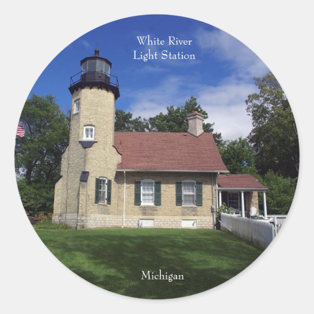 White River Light Station sticker (Front)